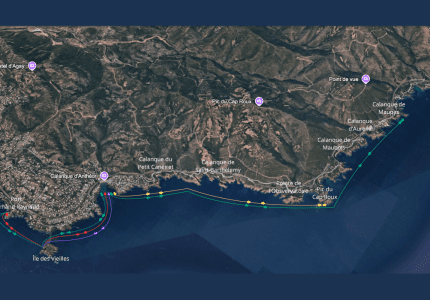 Parcours Kayak Esterel Antheor Aventures