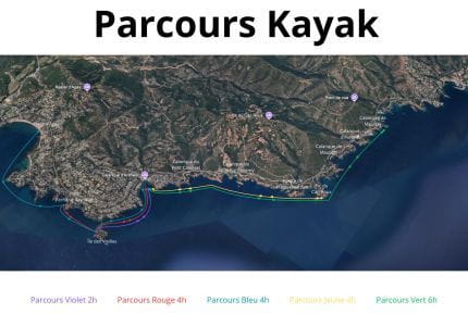 Parcours Kayak Esterel Antheor Aventures